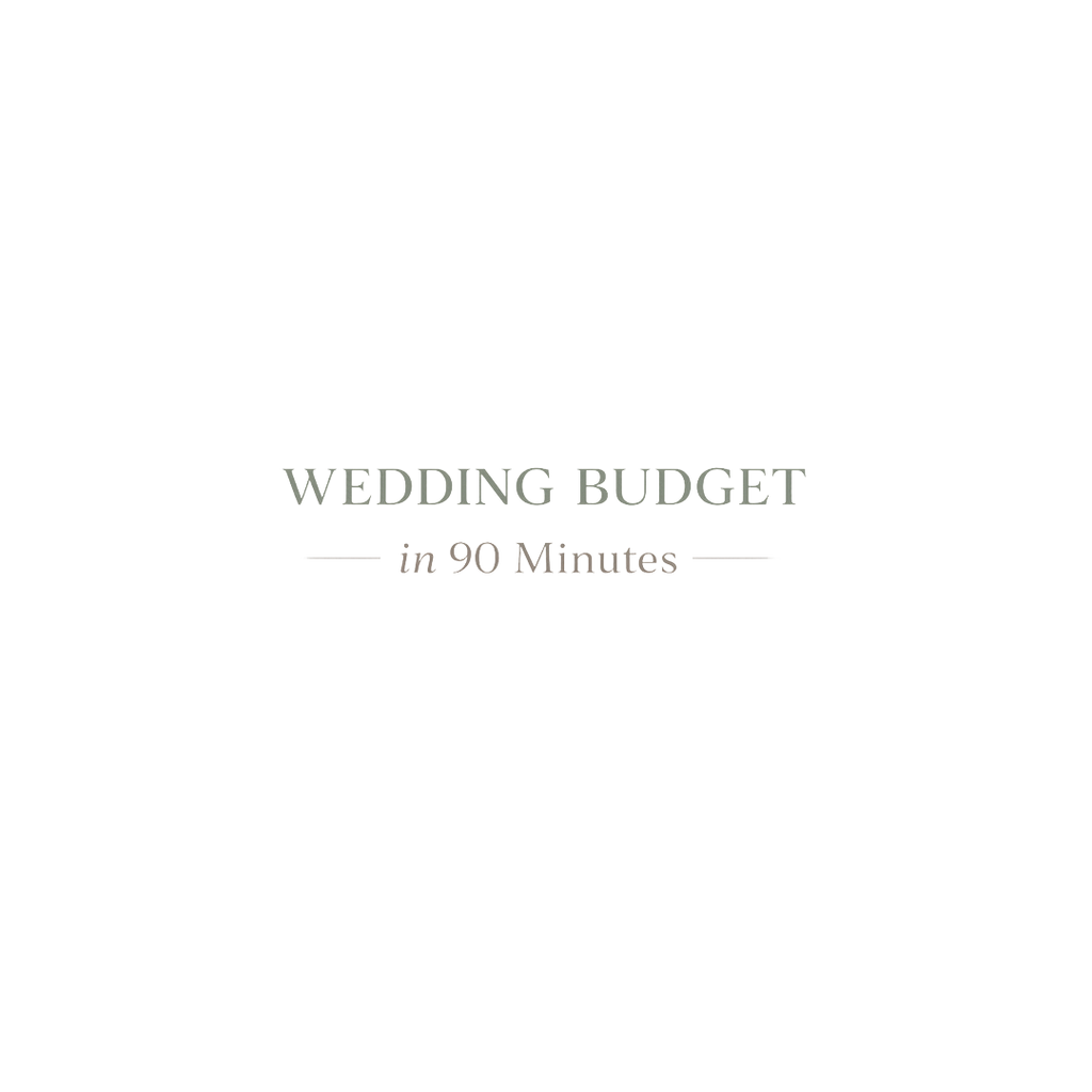 Wedding Budget in 90 Minutes